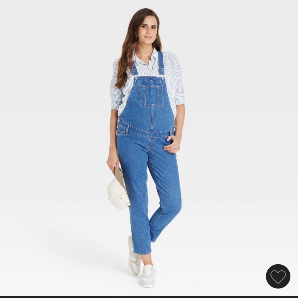 Isabel Maternity denim overalls size 8